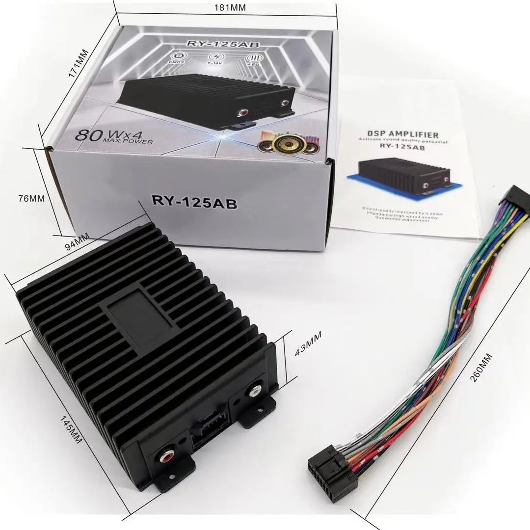 MCX High Power Car Audio Dsp Amplifier Processor Car Stereo Power Amplifier Monoblock Dsp for Android Big Screen